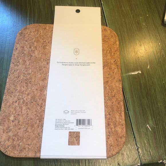 Threshold NWT Faux Leather Mouse Pad Brown 9.75 x 7.75 - Picture 7 of 7